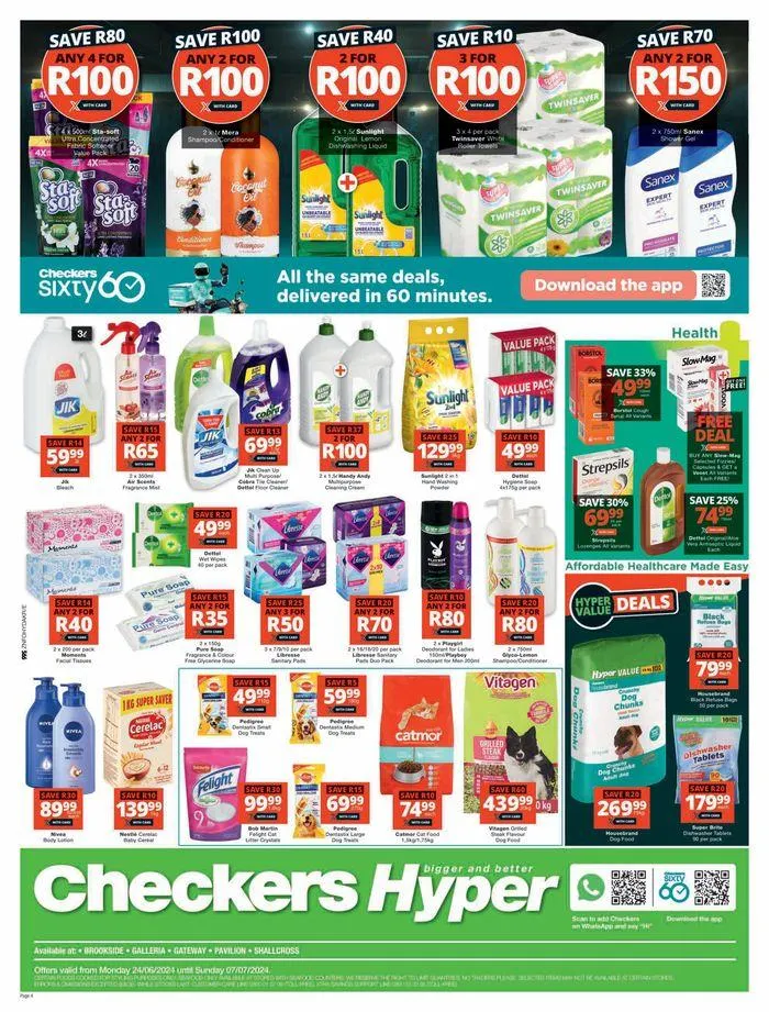 Checkers XXL Savings from 24 June to 7 July 2024 - Catalogue Page 4