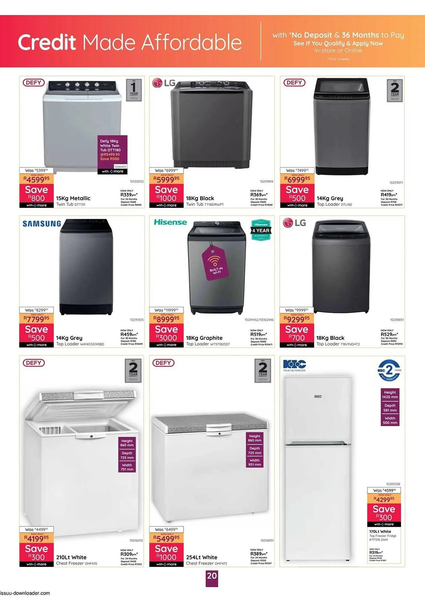 Bradlows catalogue from 17 March to 13 April 2025 - Catalogue Page 20