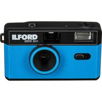 Ilford Sprite 35-II Film Camera (Black & Blue)