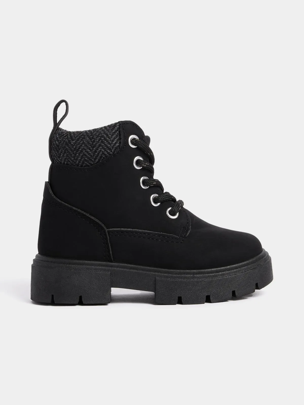 Jet Younger Boys Black Utility Boot