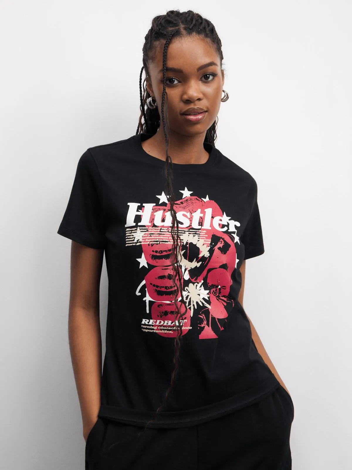 Redbat Women's Black T-Shirt