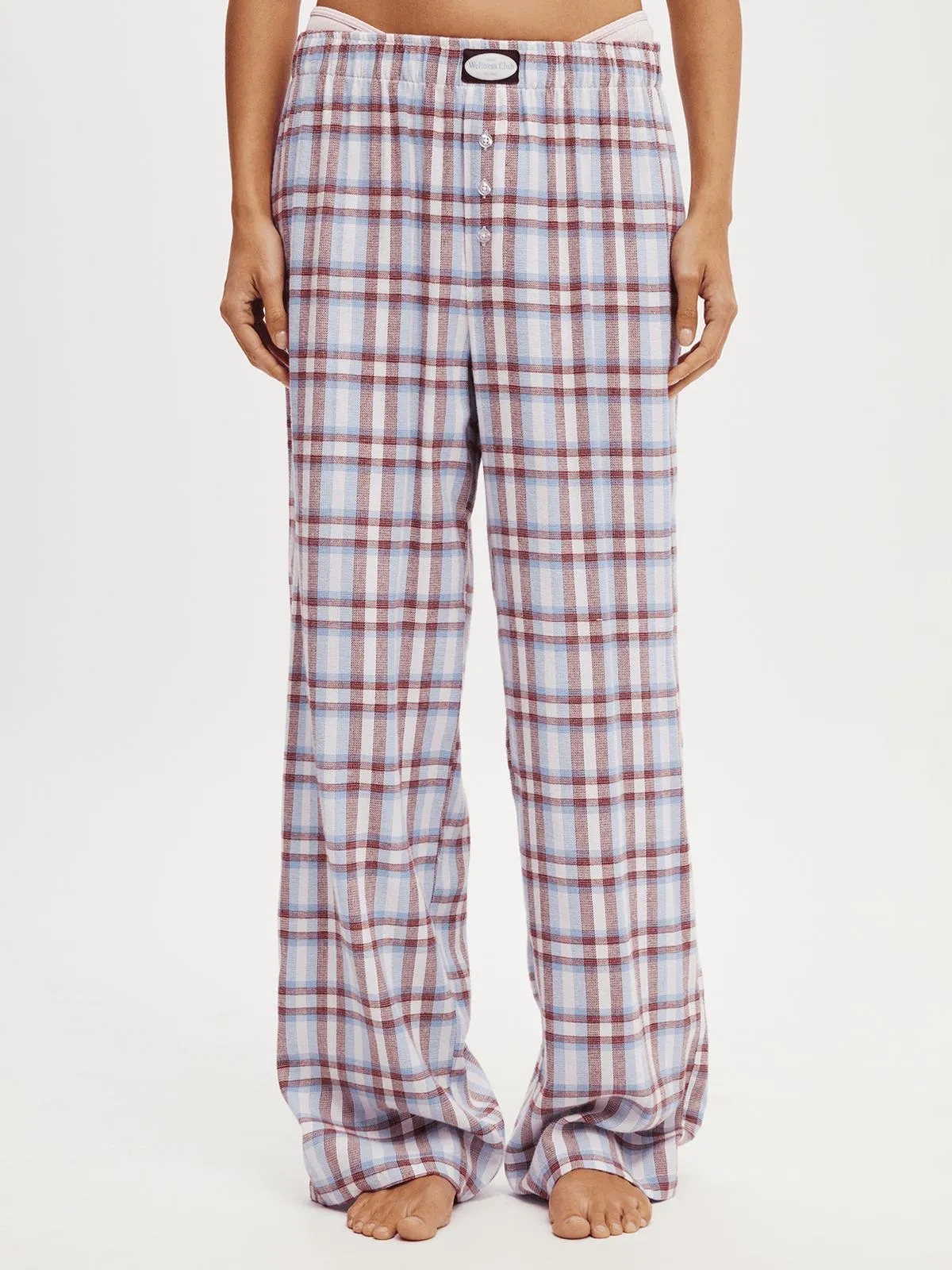 Women's Cotton On Multicolour Flannel Wide Leg Pants