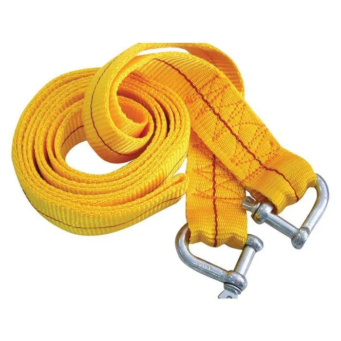 Autogear Shackle Tow Rope 4 Ton Yellow