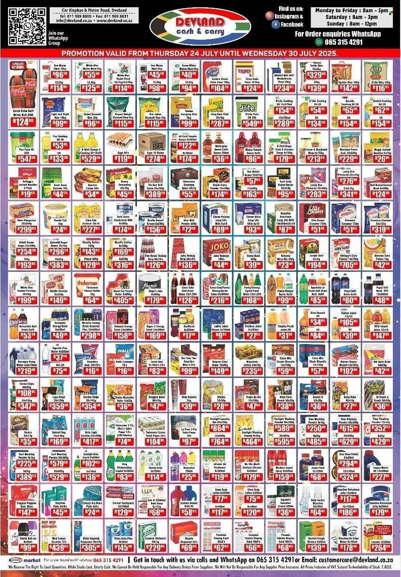 Devland Cash And Carry catalogue from 24 July to 30 July 2025 - Catalogue Page 1