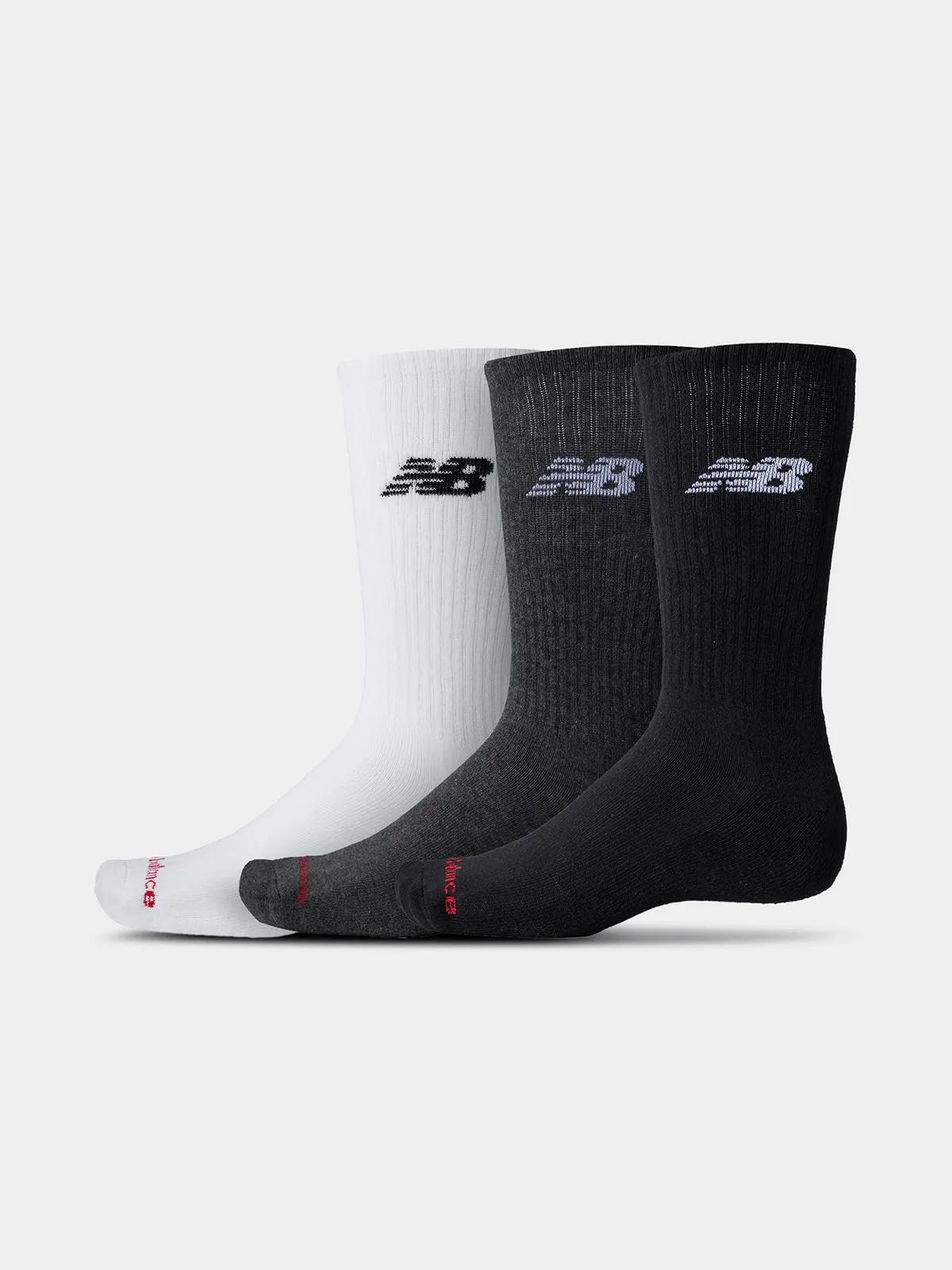 New Balance Everyday 3-Pack Crew Multi Socks