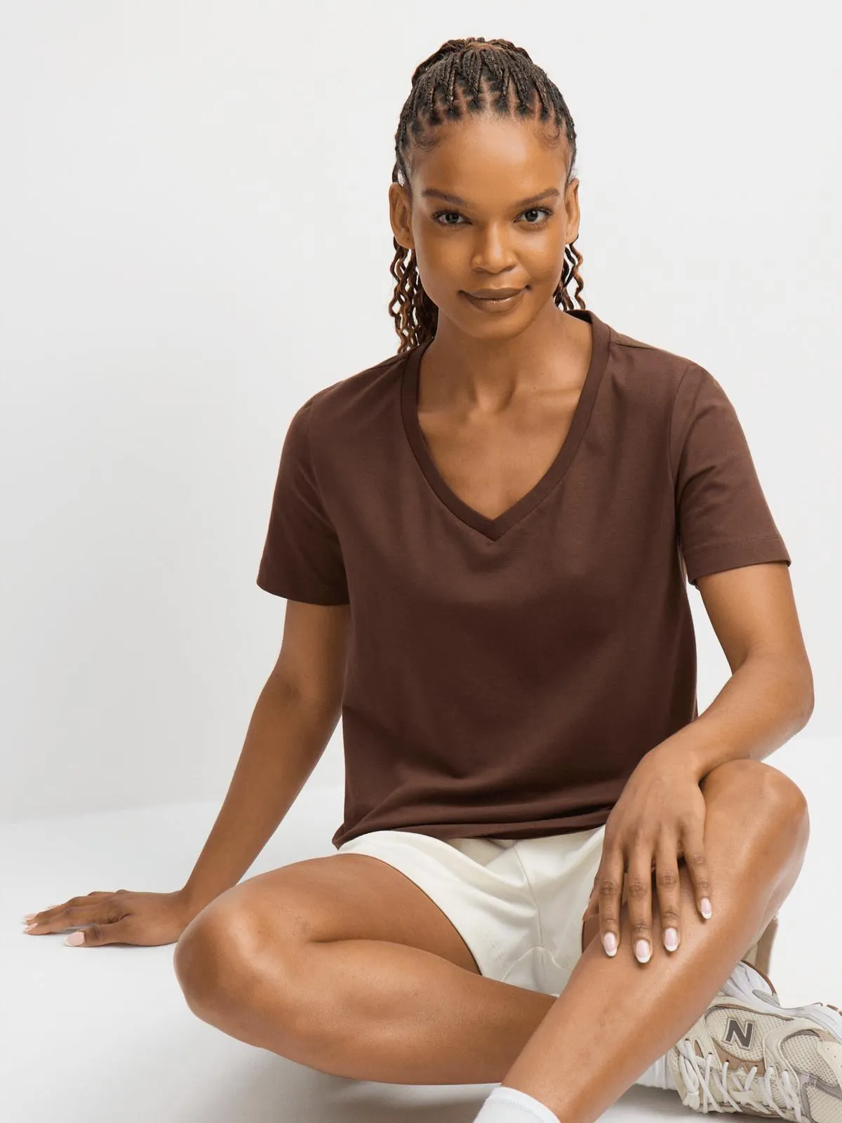 Women's APX Cropped Chocolate Graphic Tee