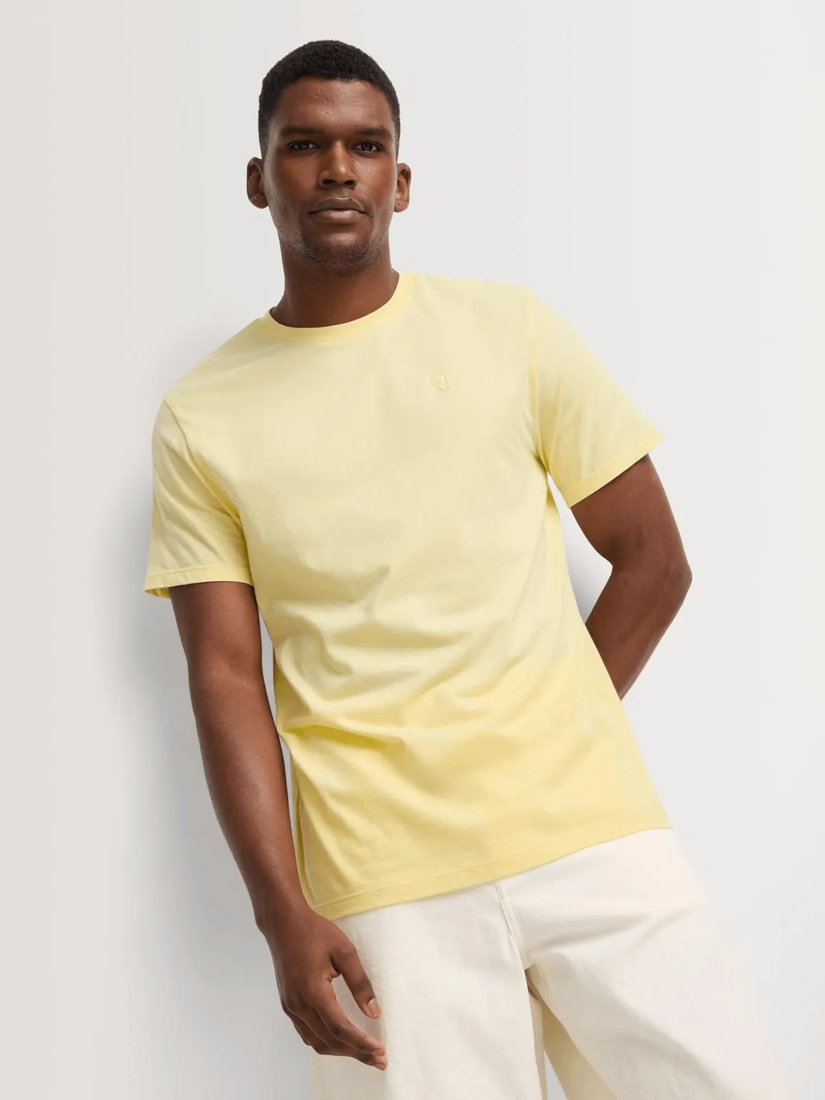 Relay Jeans Men's Crew Neck Lightweight Basic Butter T-Shirt