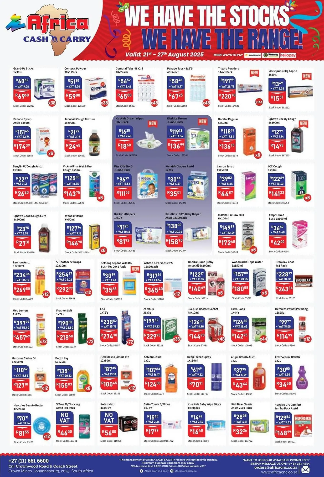 Africa Cash and Carry catalogue from 21 August to 27 August 2025 - Catalogue Page 4