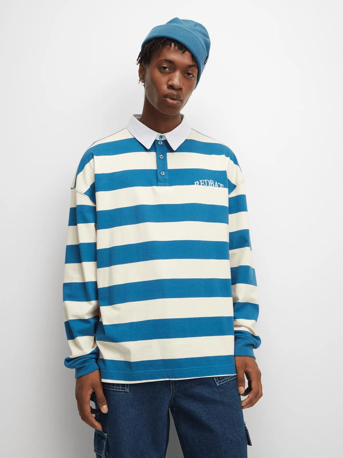 Redbat Men's Blue Stripe Golfer