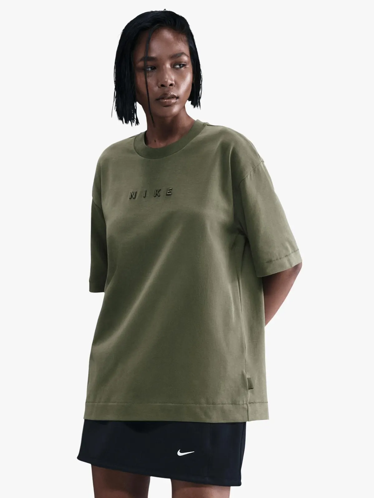 Nike Women's NSW Oversized Olive T-Shirt