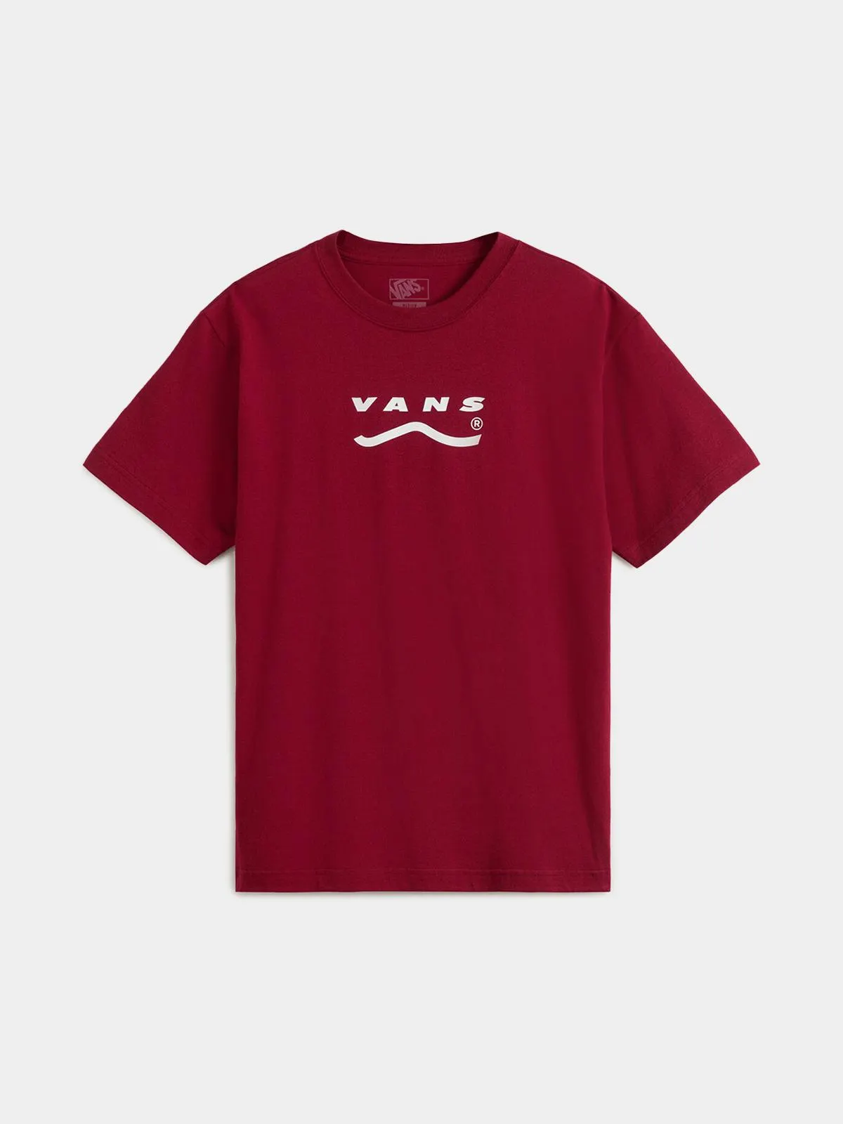 Vans Mens Off The Wall Burgundy Tee