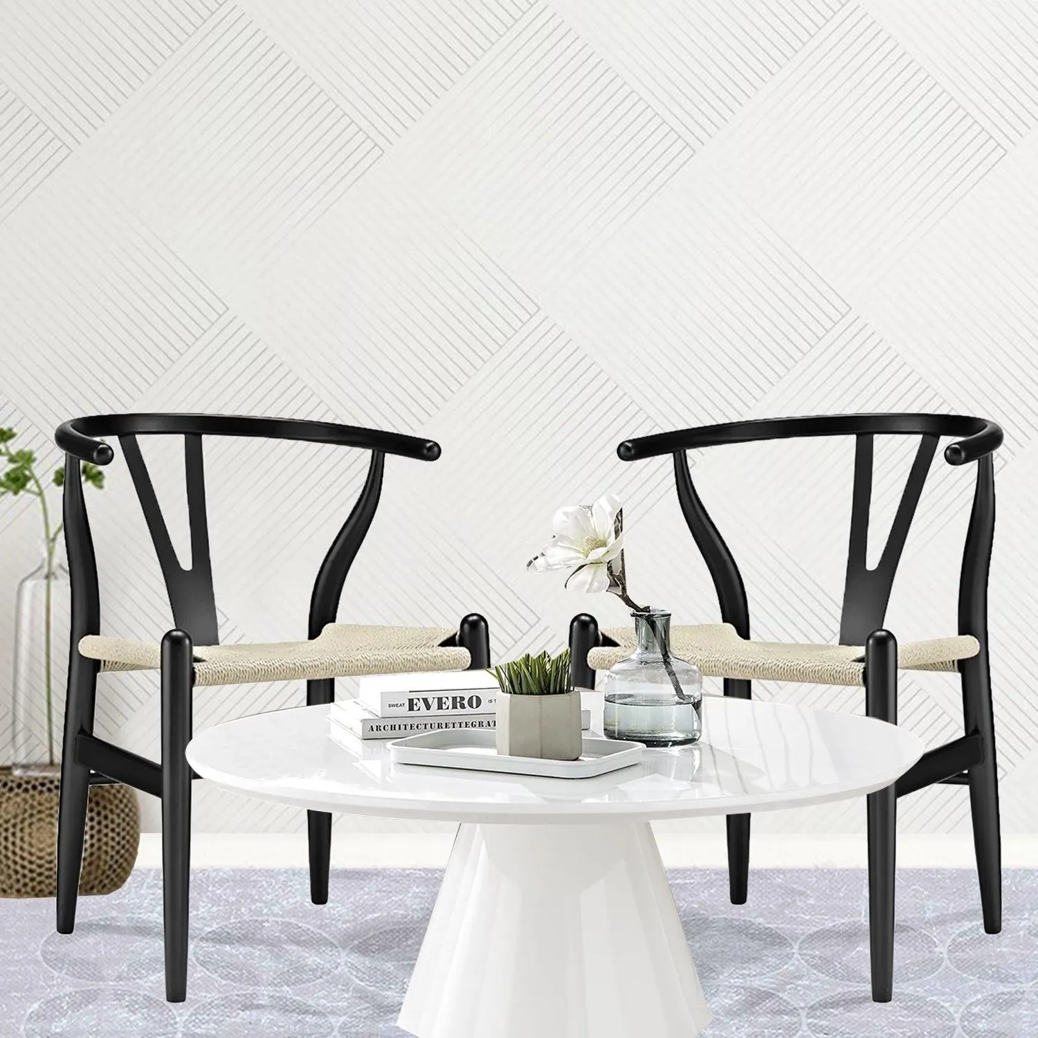 Wishbone Dining Chair - Black SET OF 2