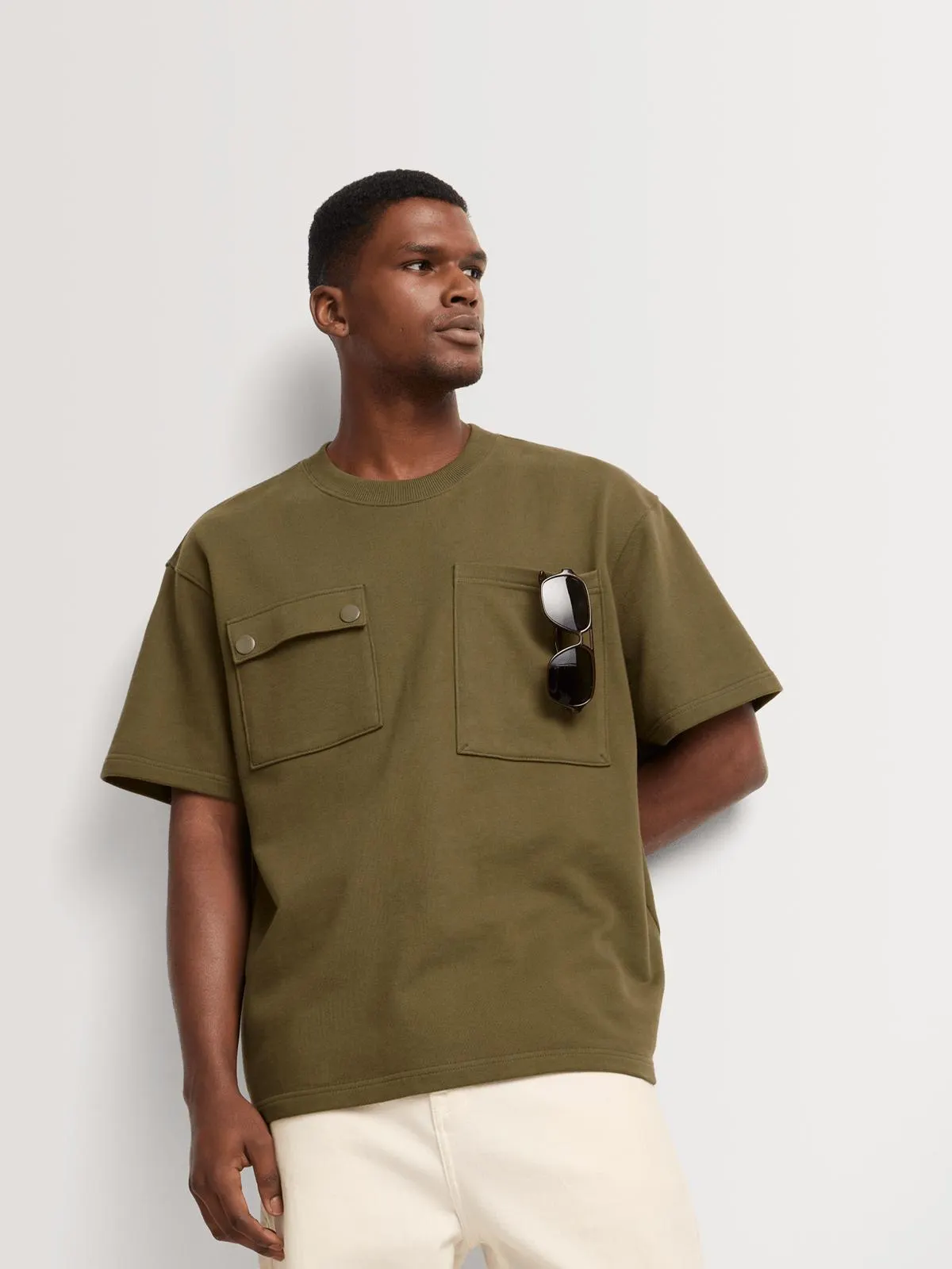 Union-DNM Men's Utility Beige T-Shirt