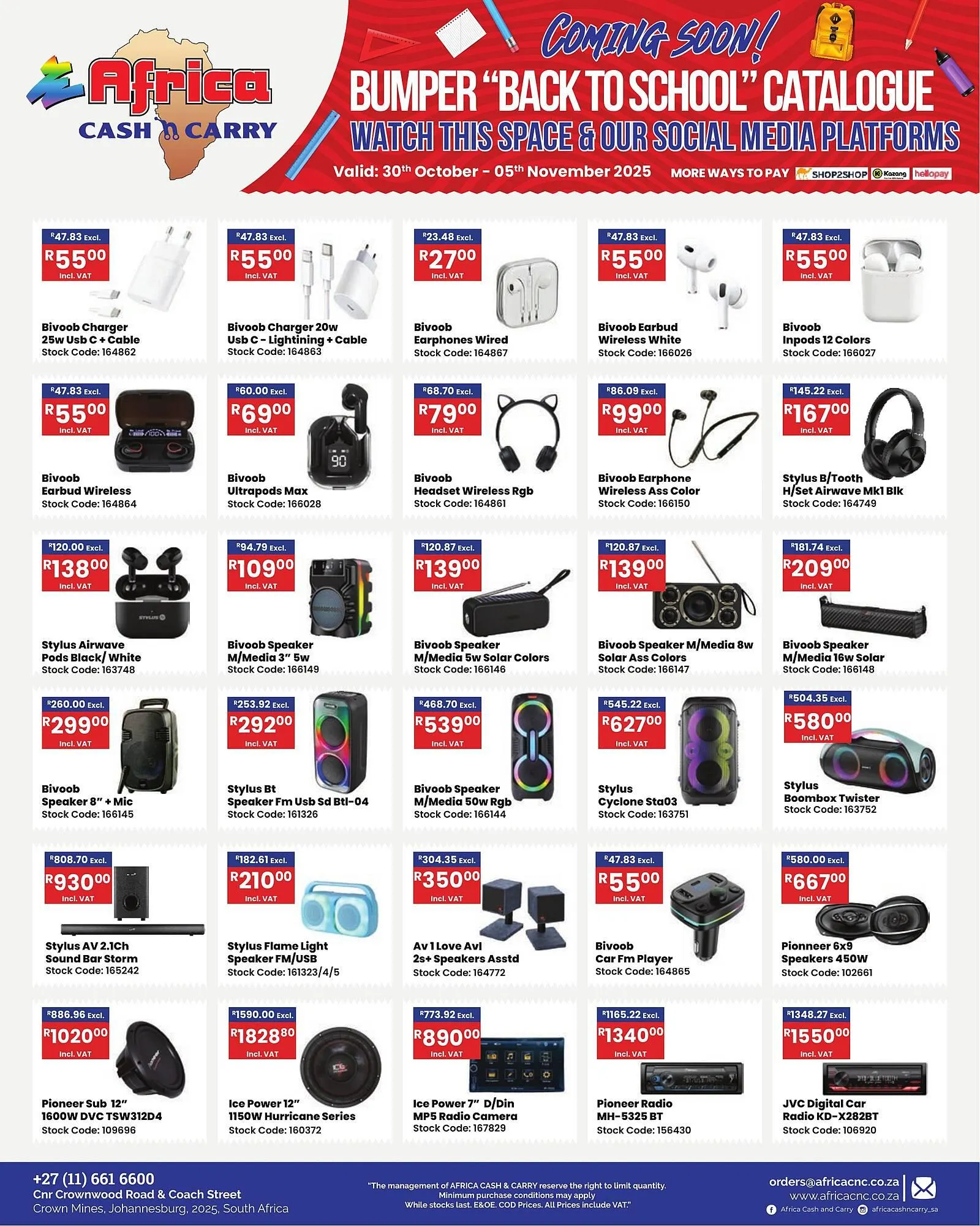 Africa Cash and Carry catalogue from 30 October to 5 November 2025 - Catalogue Page 22