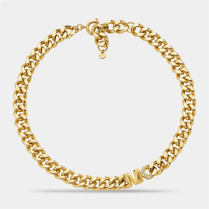 Michael Kors Kors MK Collection Gold Plated Collar Necklace
