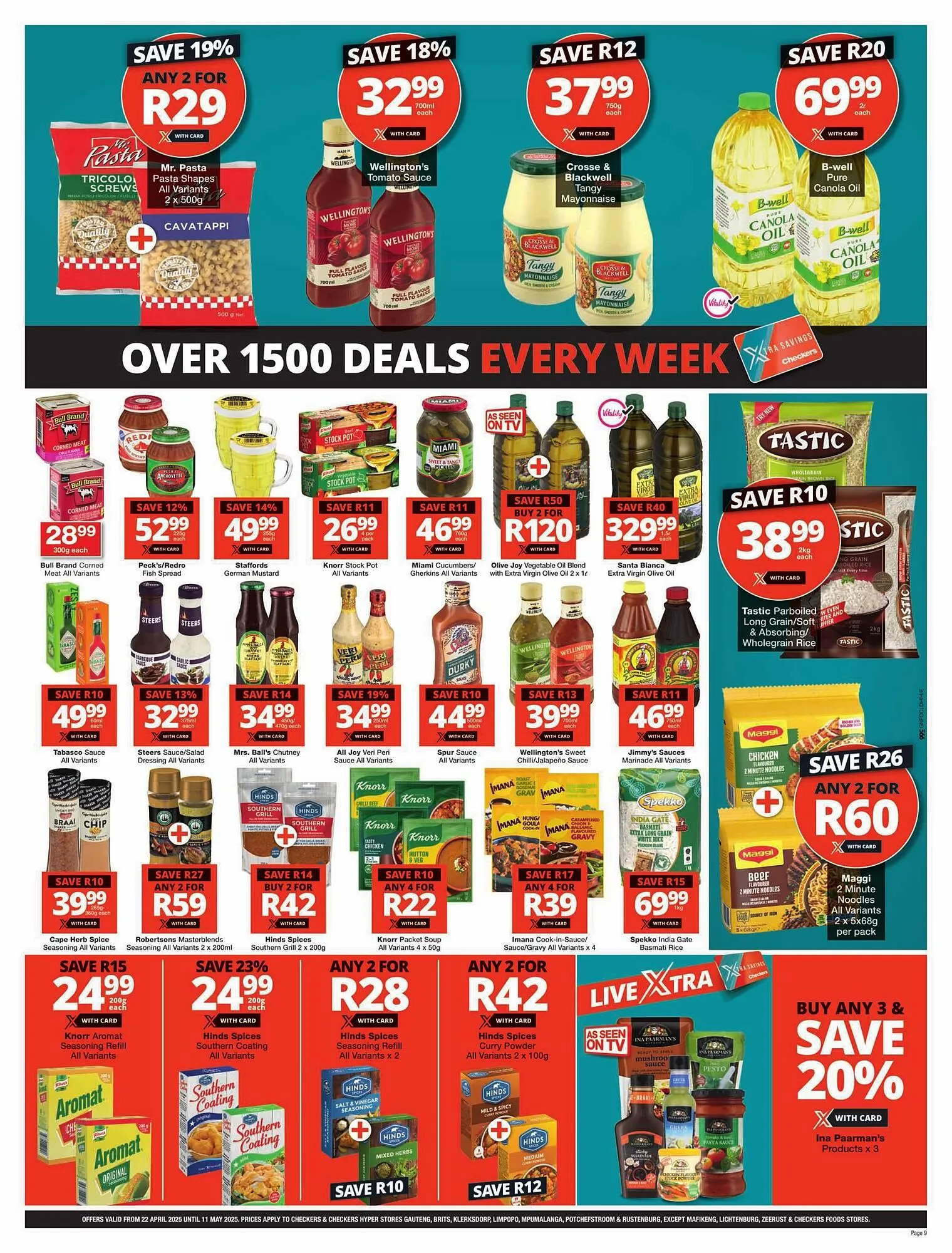 Checkers catalogue from 22 April to 11 May 2025 - Catalogue Page 9