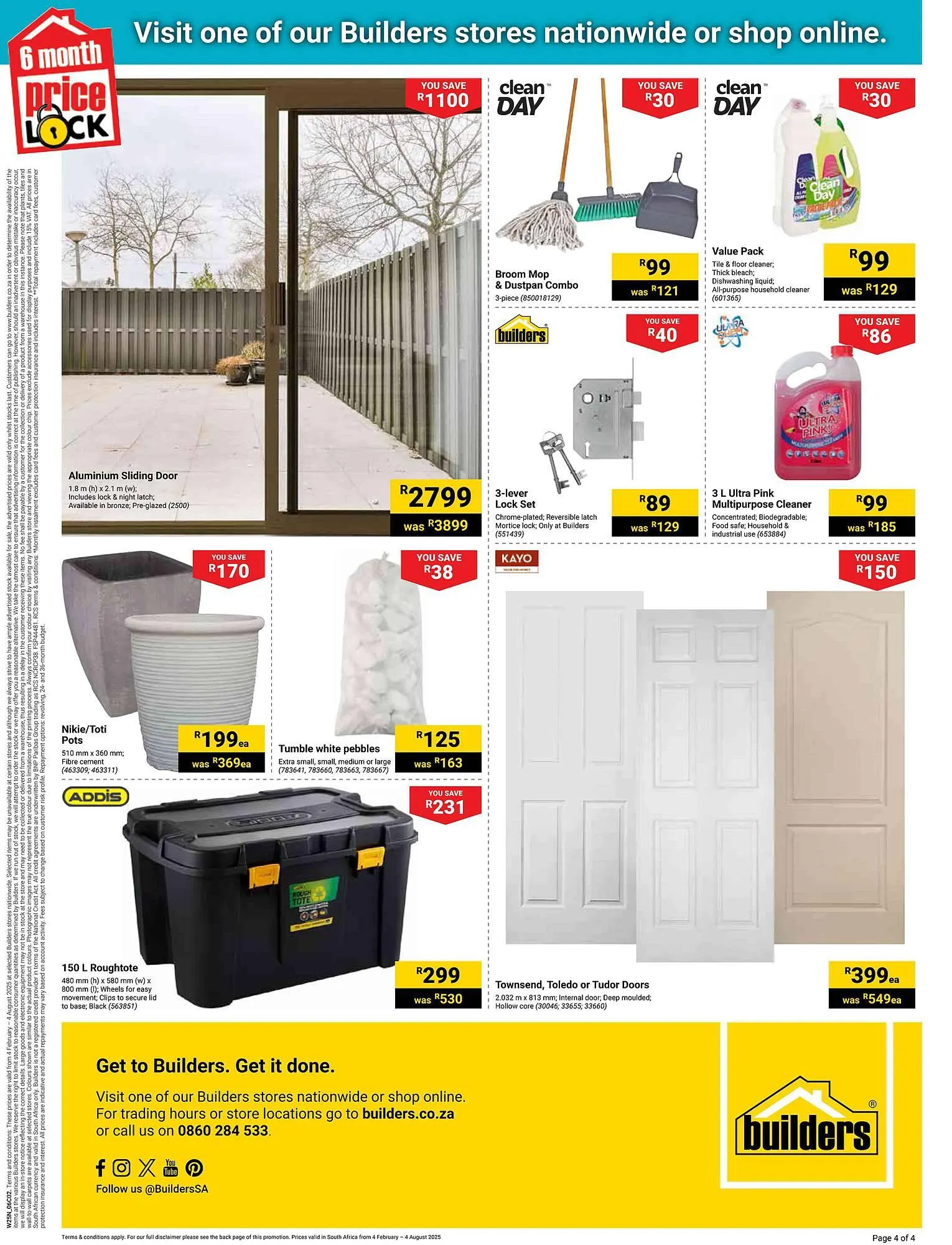 Builders Warehouse catalogue from 4 February to 4 August 2025 - Catalogue Page 4