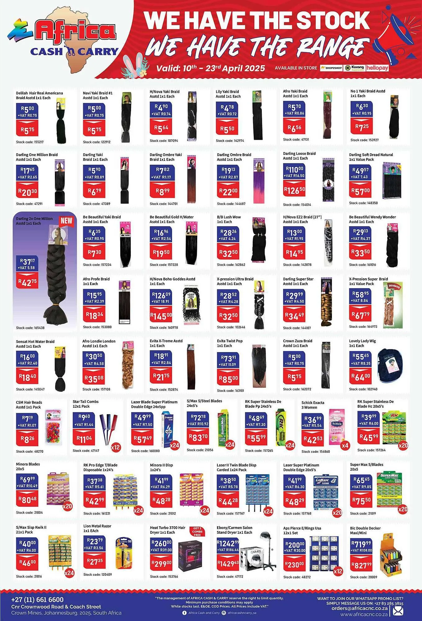 Africa Cash and Carry catalogue from 10 April to 23 April 2025 - Catalogue Page 8