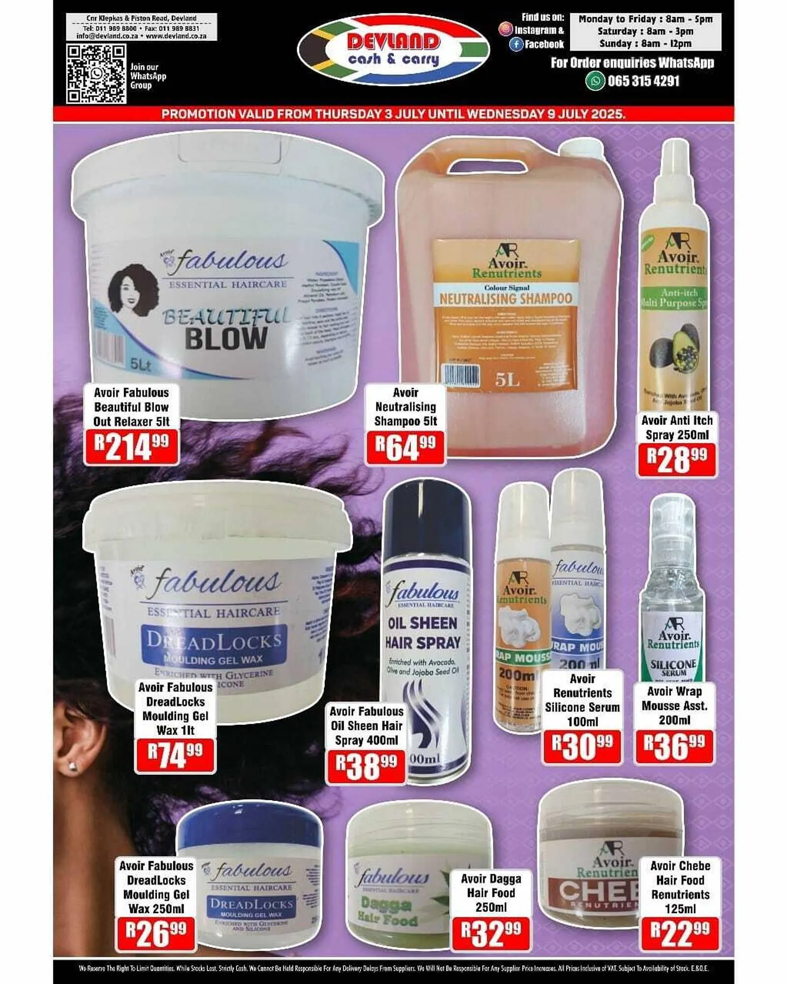 Devland Cash And Carry catalogue from 3 July to 9 July 2025 - Catalogue Page 1