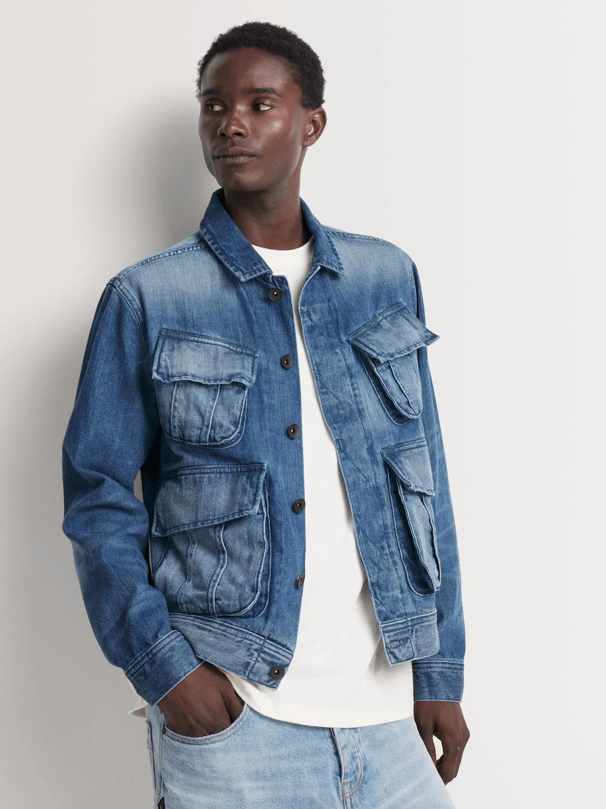 Union-DNM Men's Workwear Light Blue Jacket