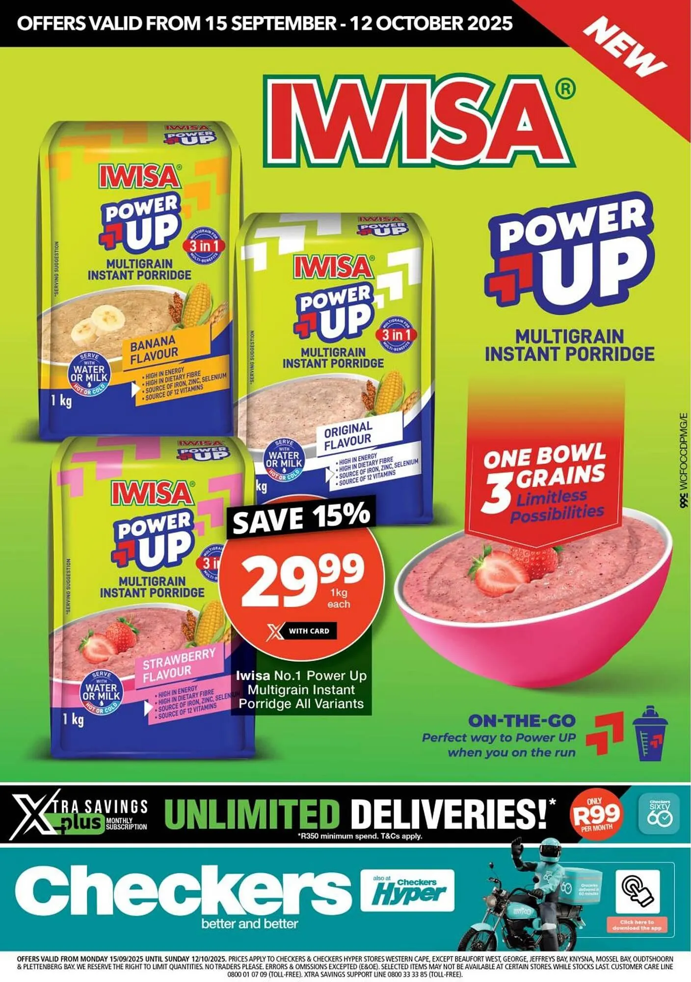 Checkers catalogue from 15 September to 12 October 2025 - Catalogue Page 1