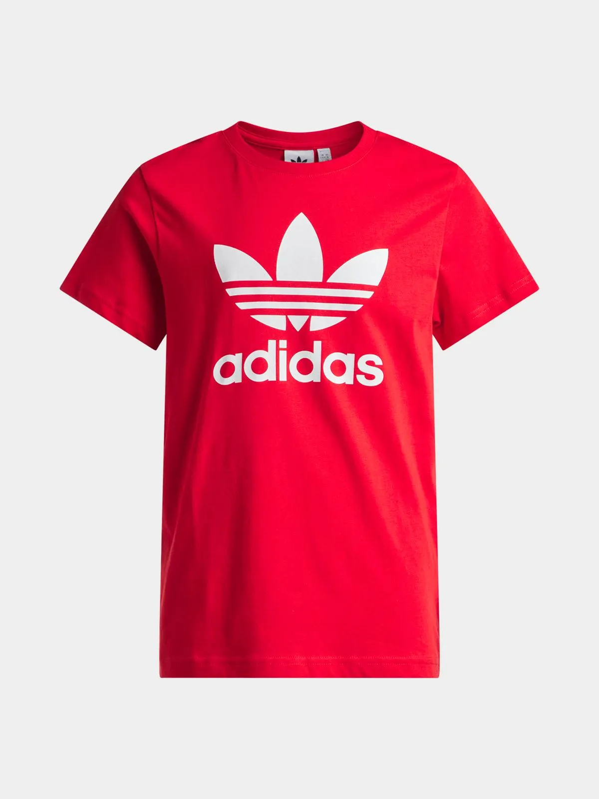 adidas Originals Unisex Youth Trefoil Red T-shirt