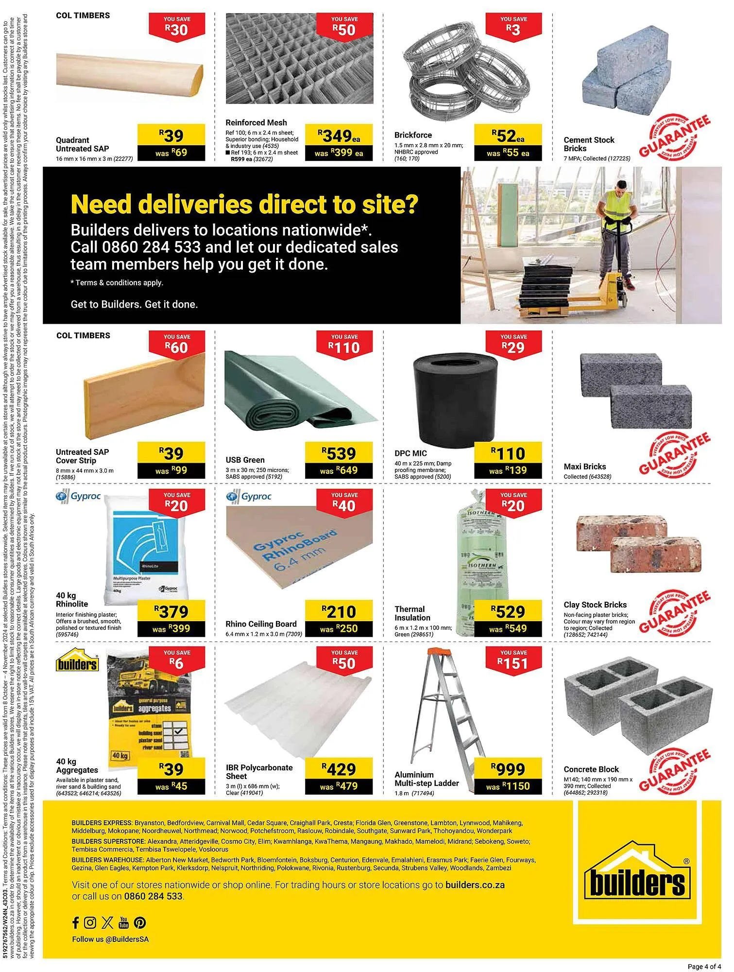Builders Warehouse catalogue from 8 October to 4 November 2024 - Catalogue Page 4