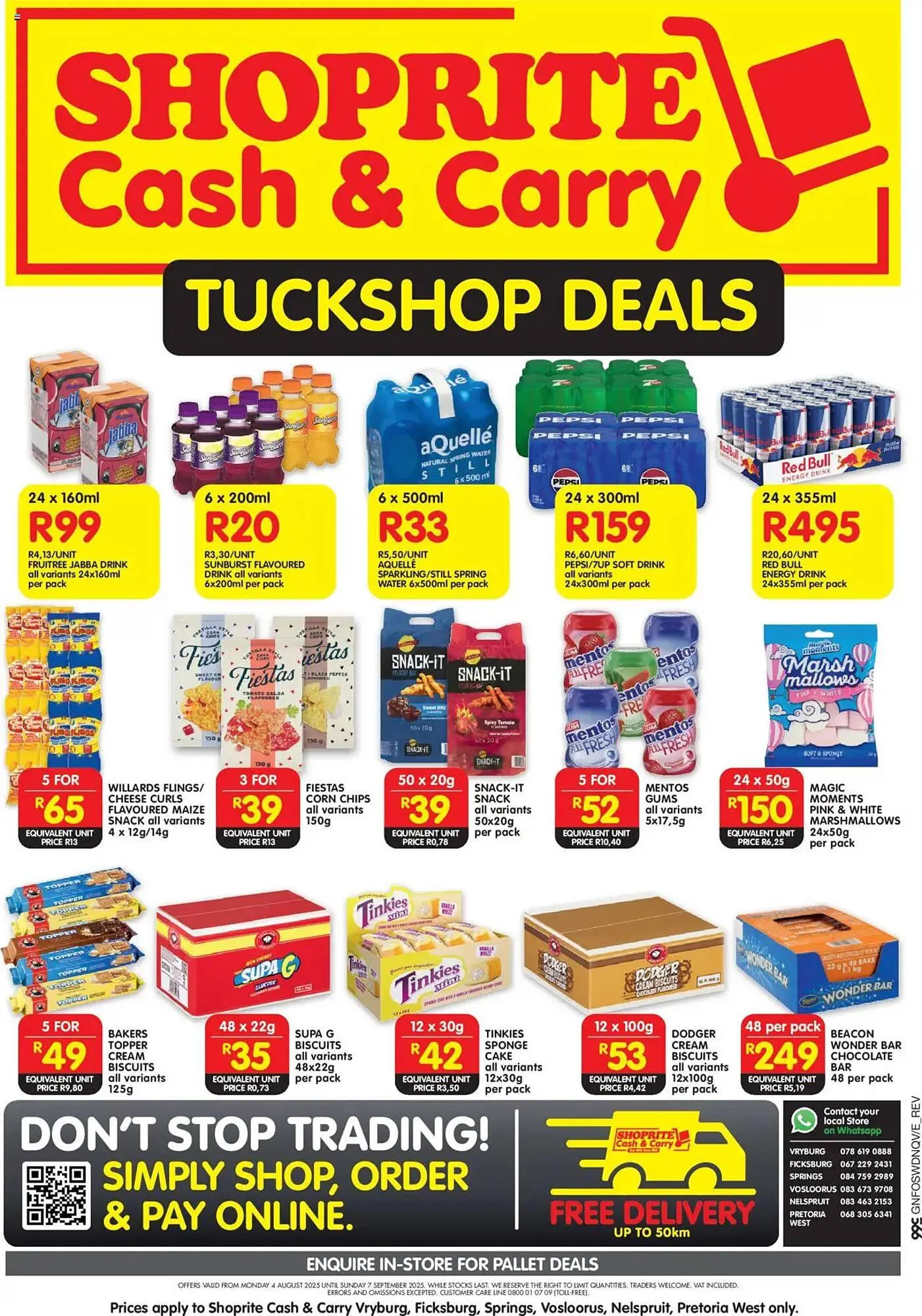 Shoprite catalogue from 4 August to 7 September 2025 - Catalogue Page 1