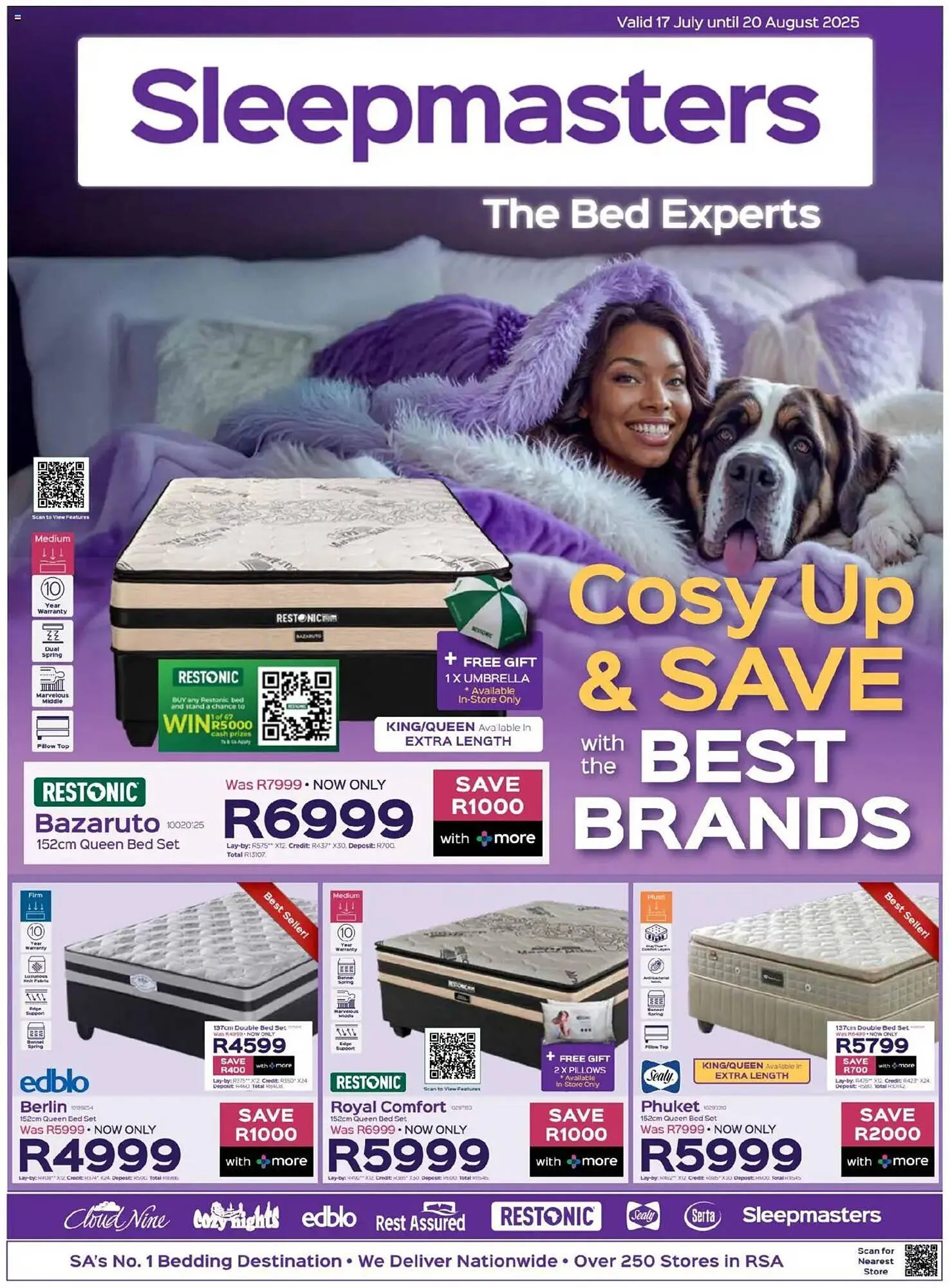 Sleepmasters catalogue from 17 July to 20 August 2025 - Catalogue Page 1