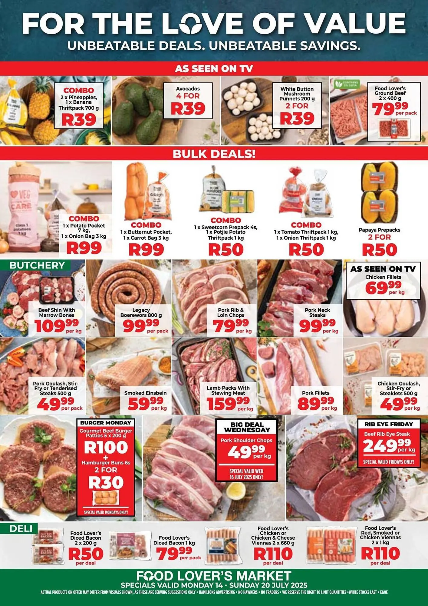 Food Lover's Market catalogue from 14 July to 20 July 2025 - Catalogue Page 1