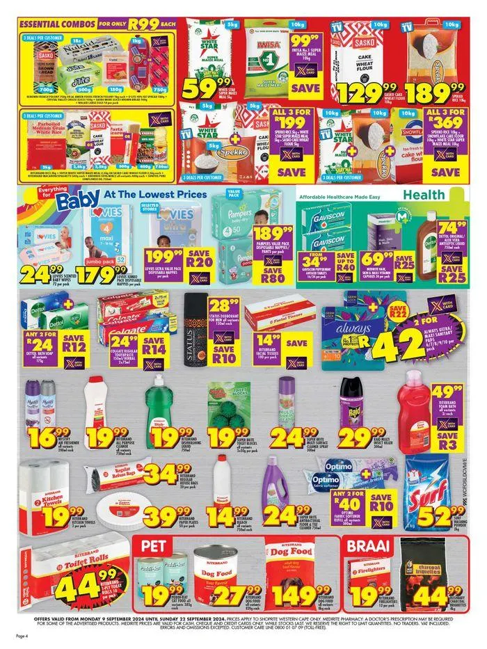 Shoprite weekly specials from 10 September to 22 September 2024 - Catalogue Page 4