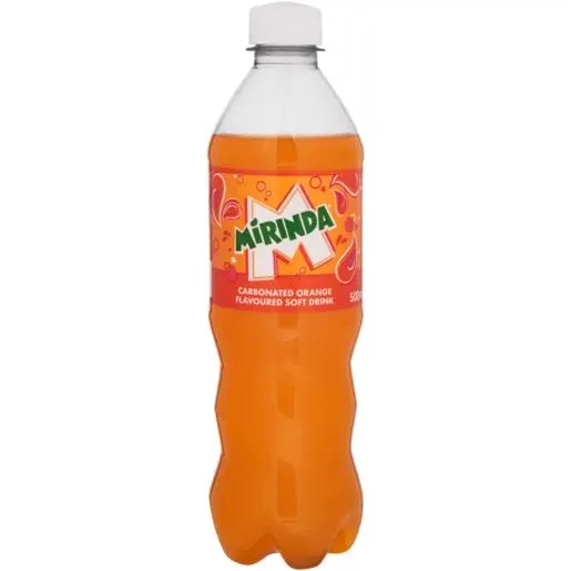 Mirinda Orange Flavoured Soft Drink 500ml