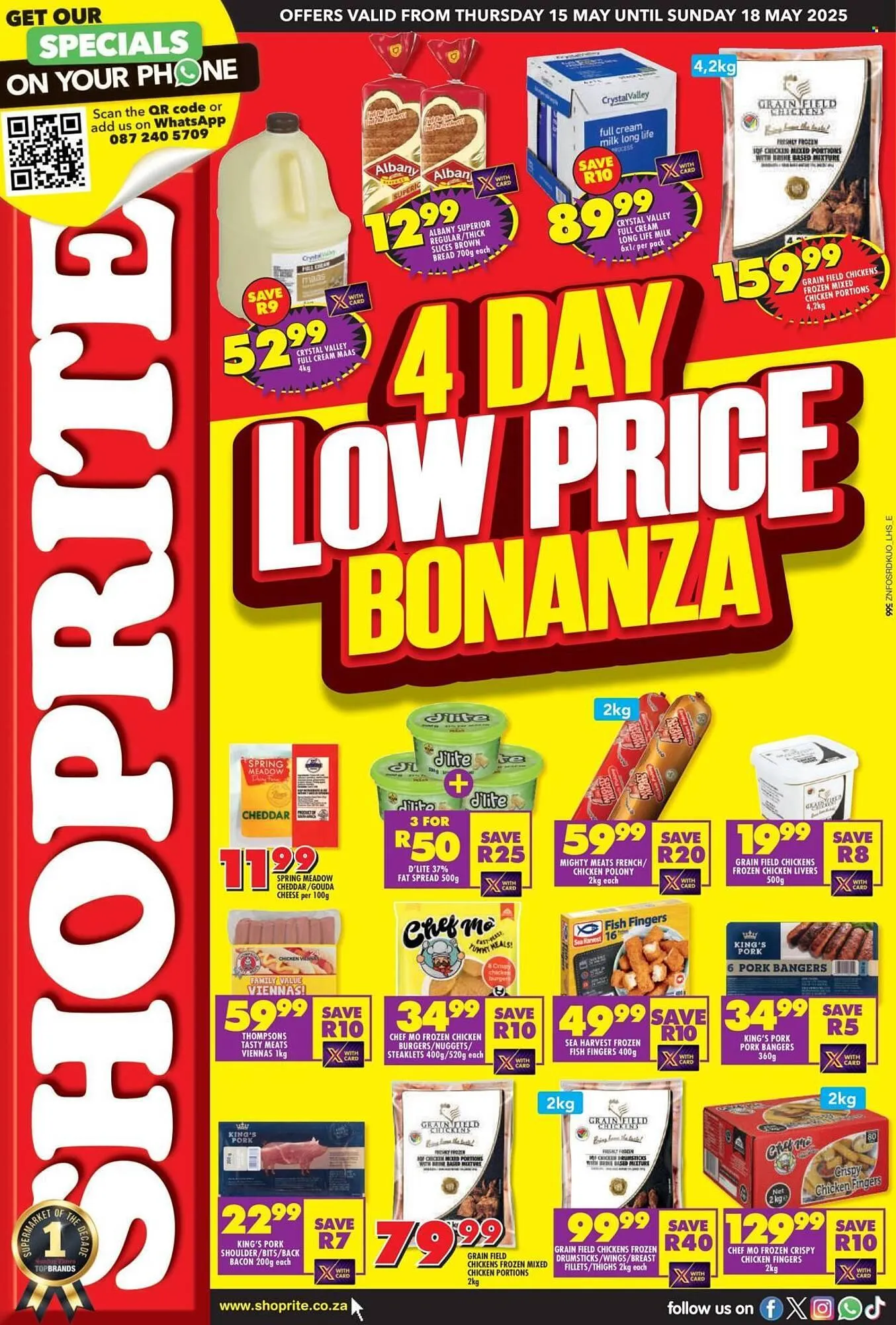 Shoprite catalogue from 15 May to 18 May 2025 - Catalogue Page 1
