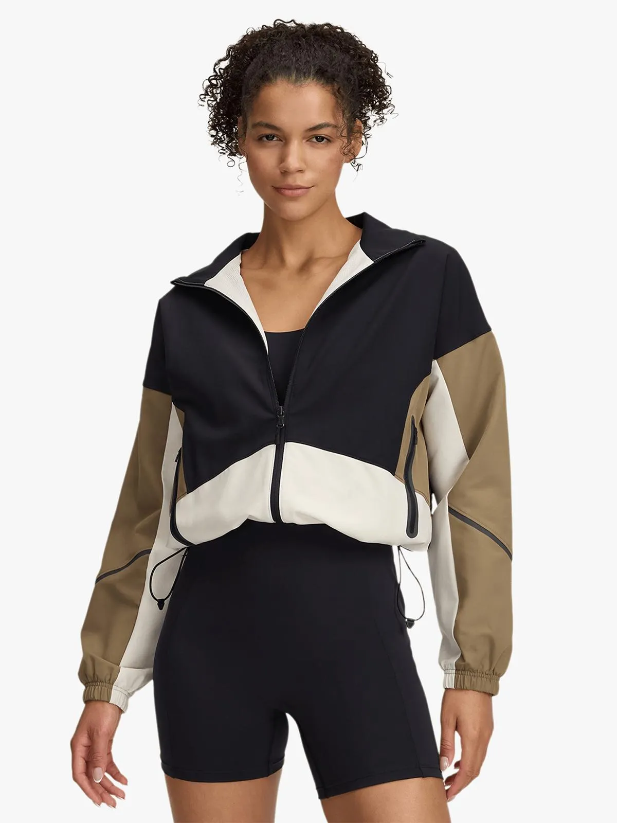 Under Armour Womens Unstoppable Black/Cream/Green Jacket