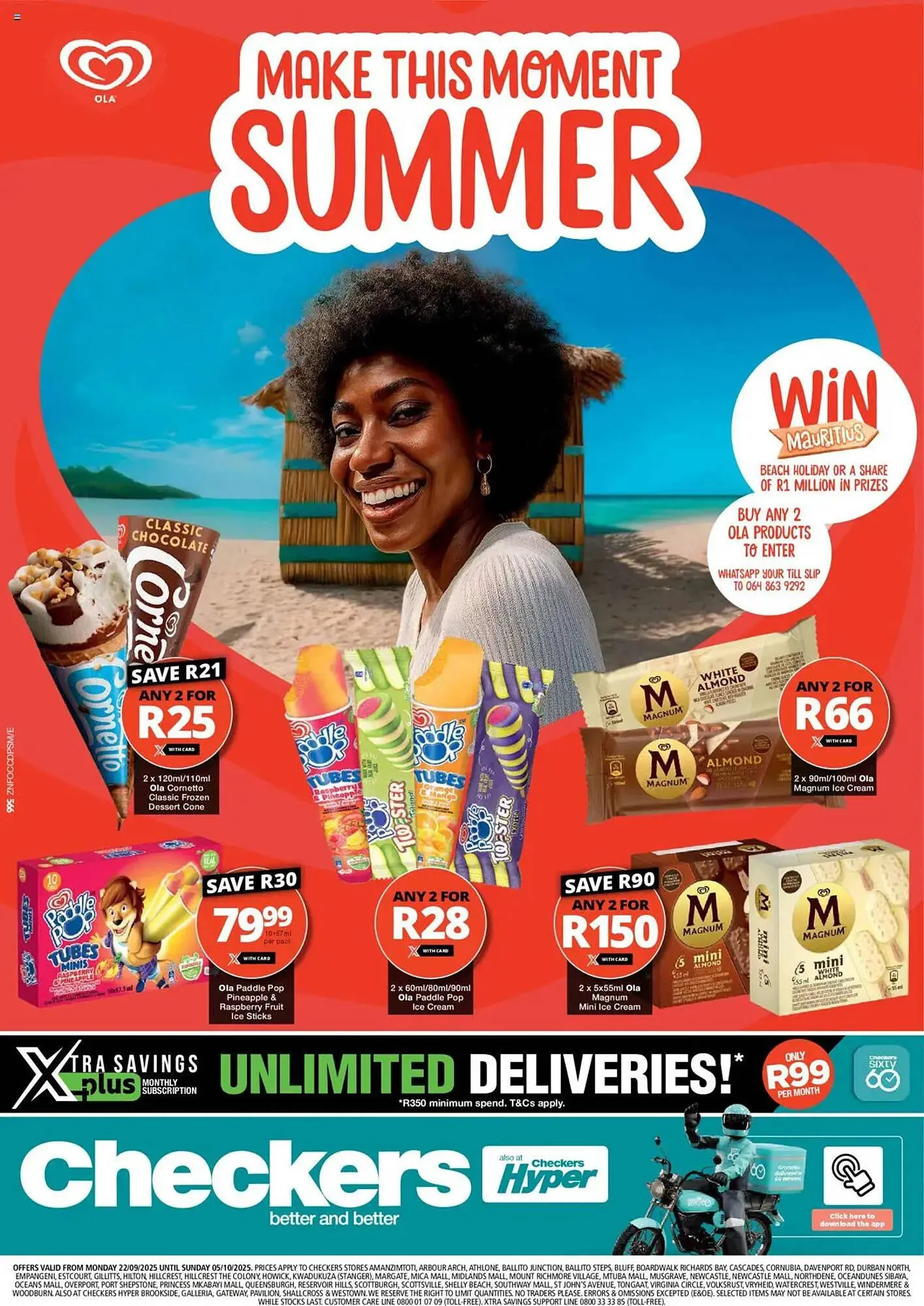 Checkers catalogue from 22 September to 5 October 2025 - Catalogue Page 1