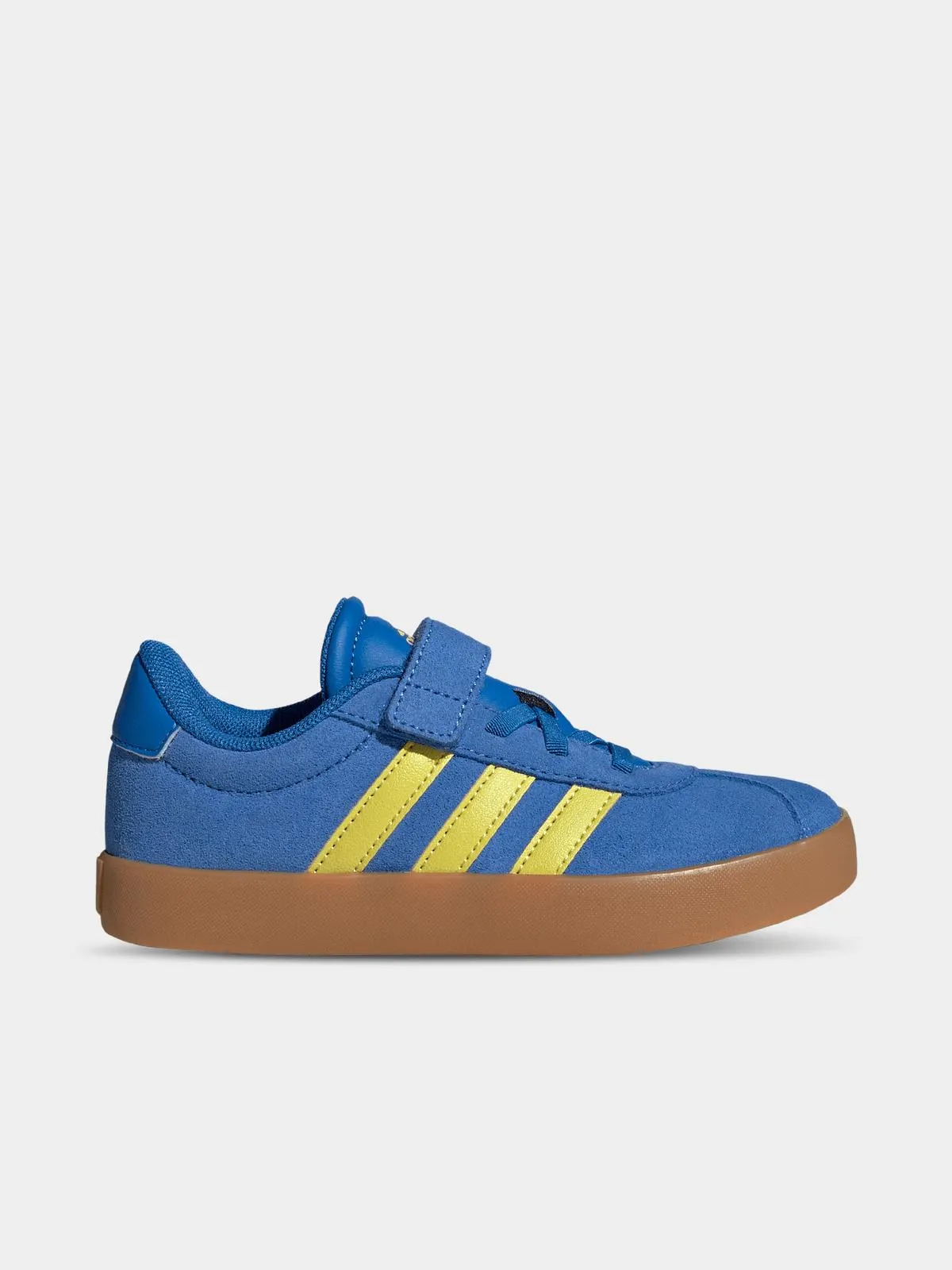 Kids adidas VL Court 3.0 Blue Yellow Sneaker