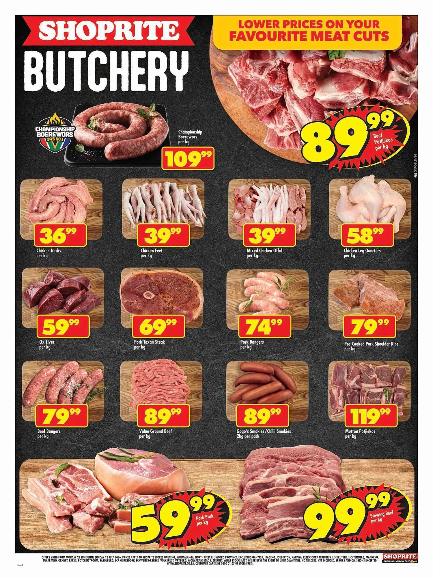 Shoprite catalogue from 22 June to 12 July 2026 - Catalogue Page 1