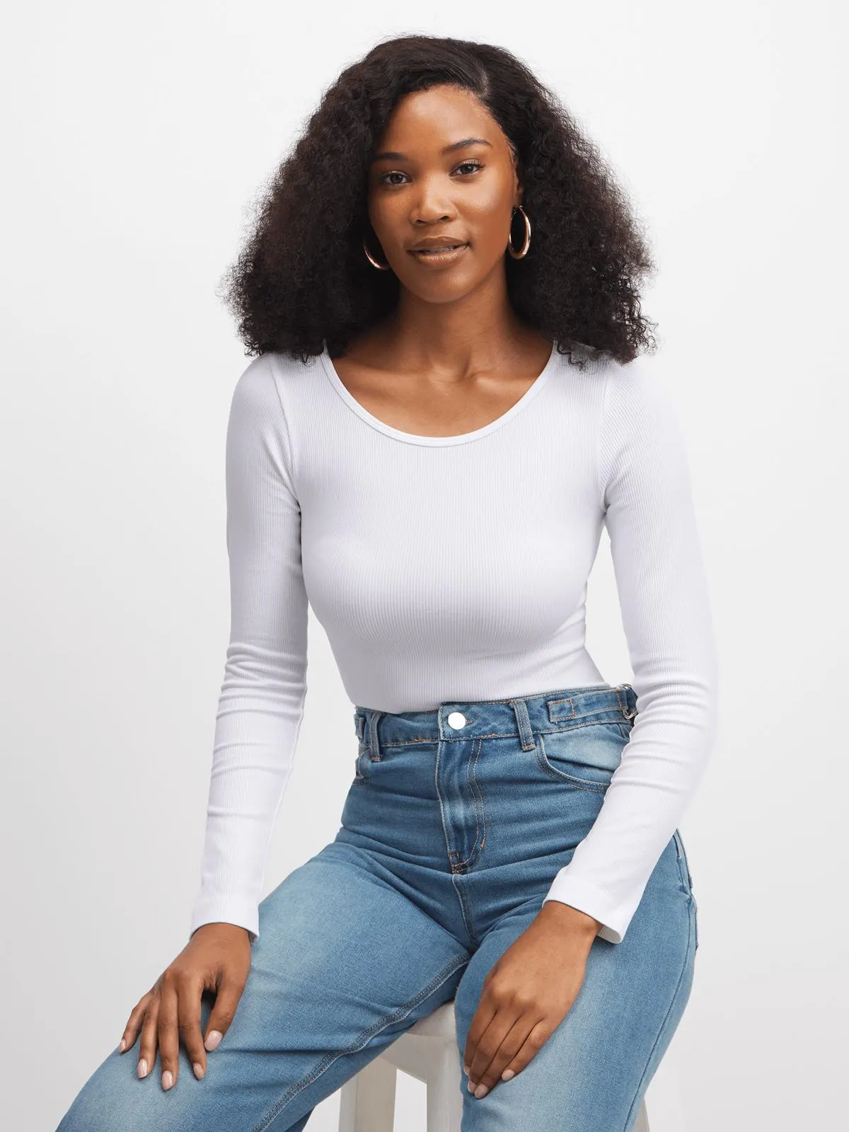 Jet Women's White Seamless Bodysuit