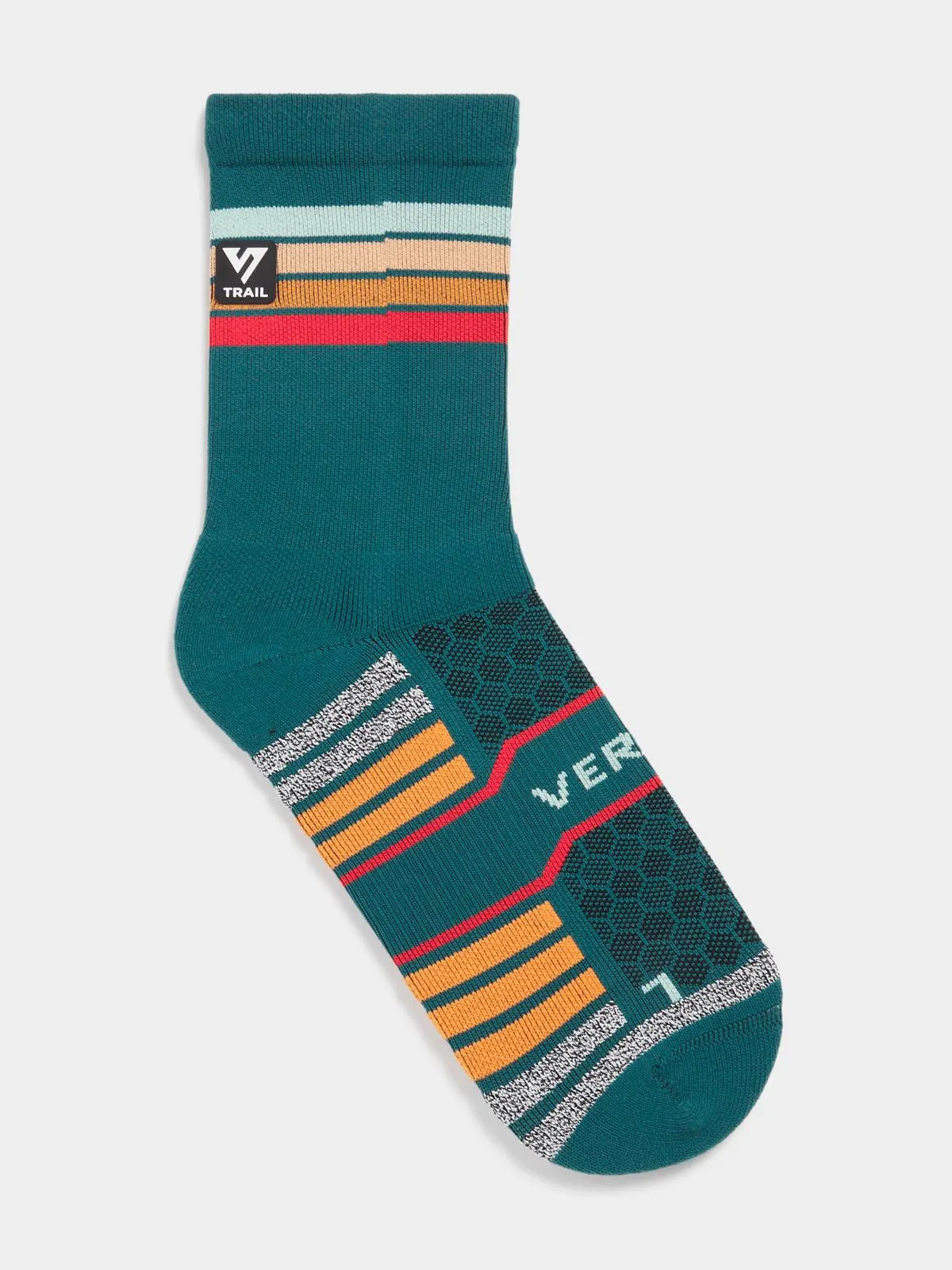 Versus Dusk Trail Run Teal Socks