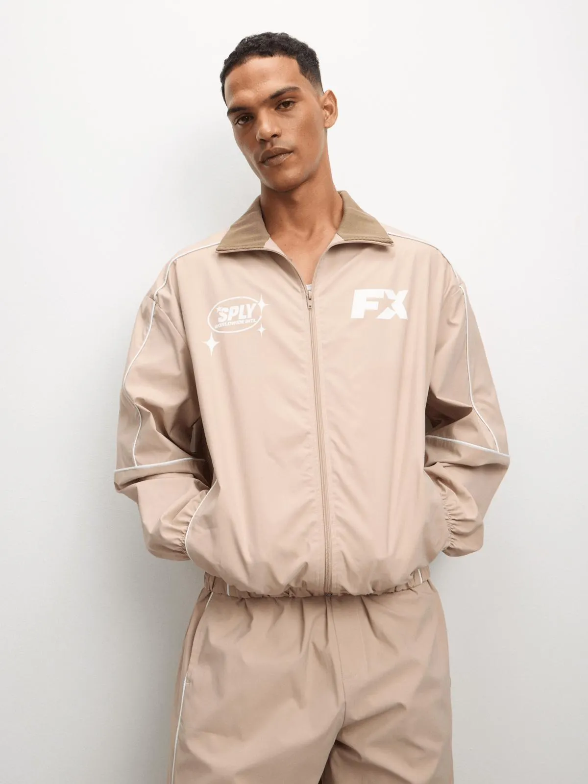 The FIX Men's Stone Co-Ord Sport Jacket