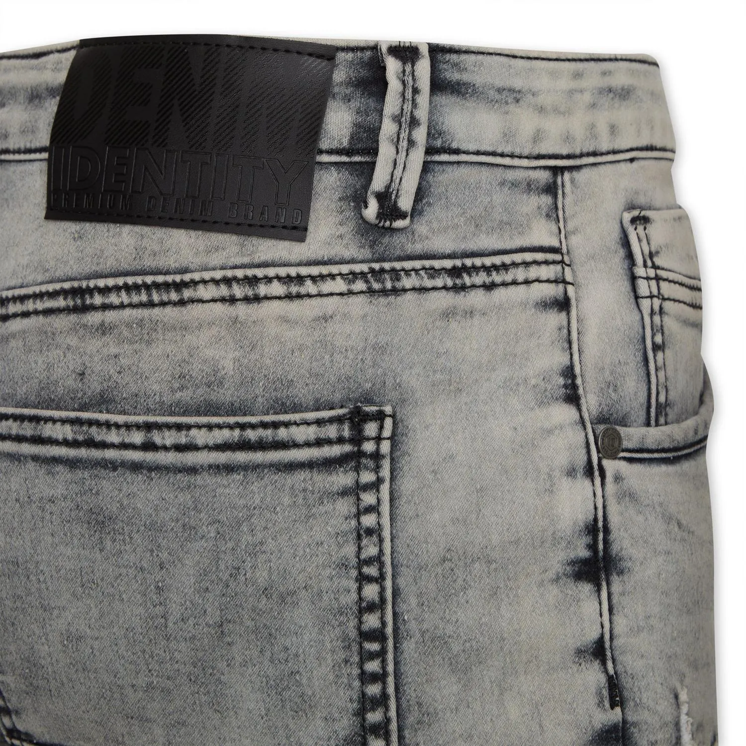 Grey Ripped Skinny Jeans