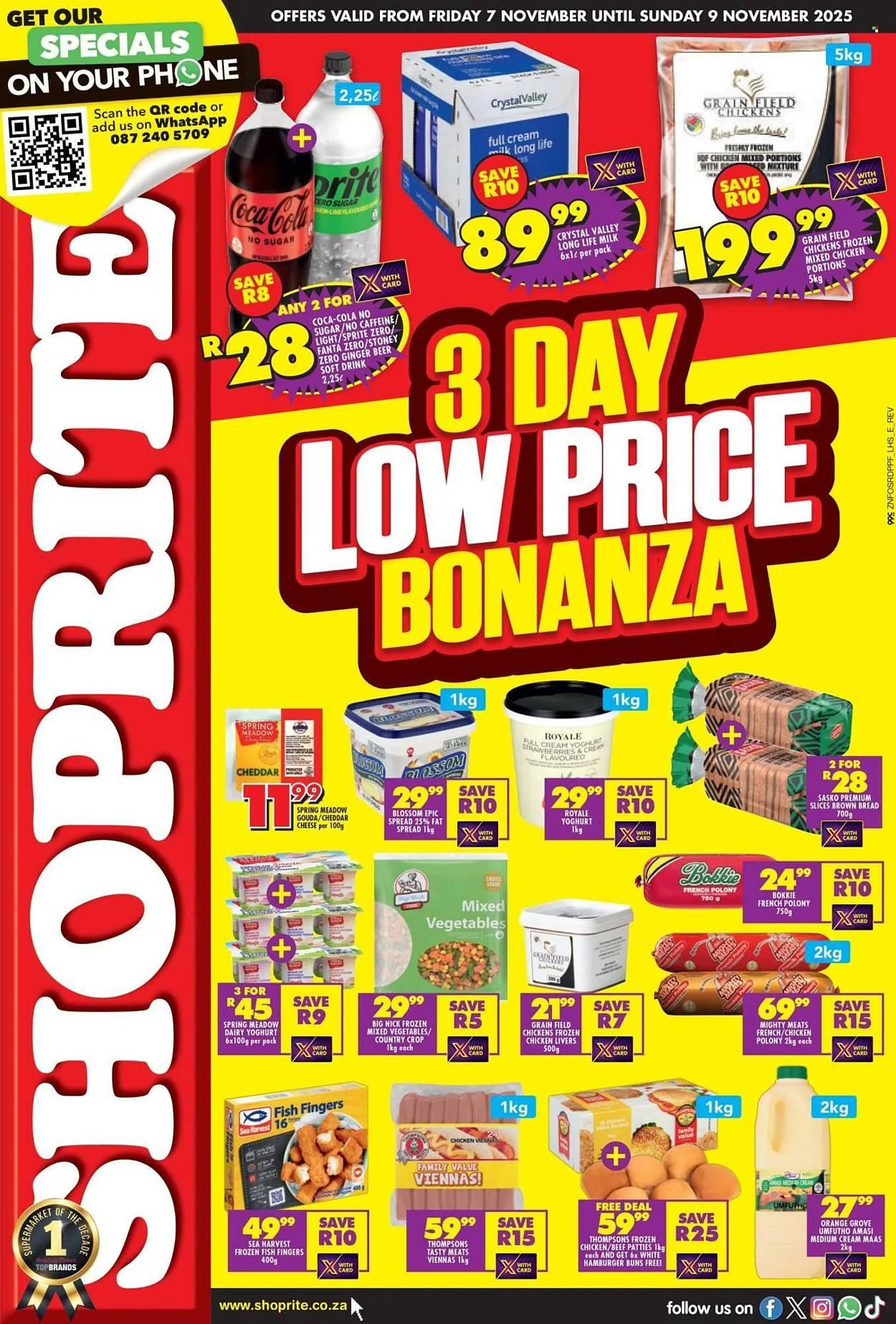 Shoprite catalogue from 7 November to 9 November 2025 - Catalogue Page 1