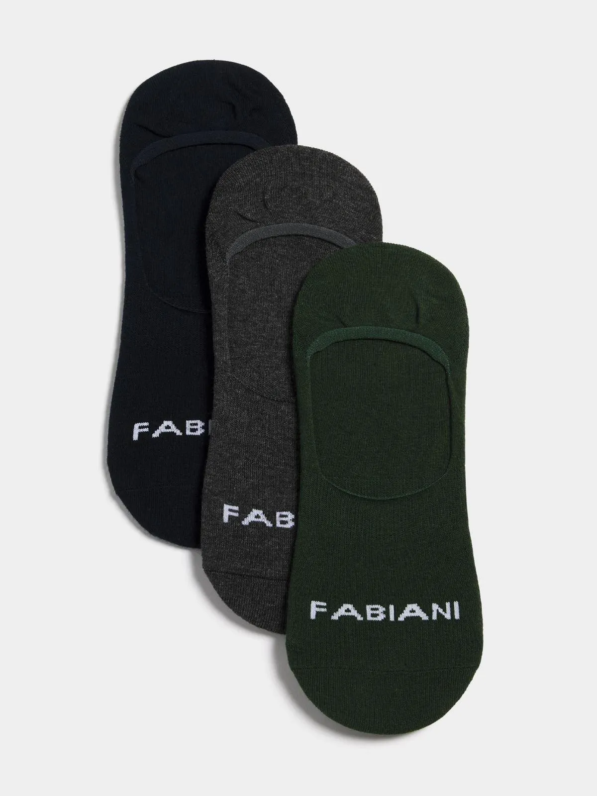 Fabiani Men's Navy/Fatigue/Charcoal 3PK Core Socks