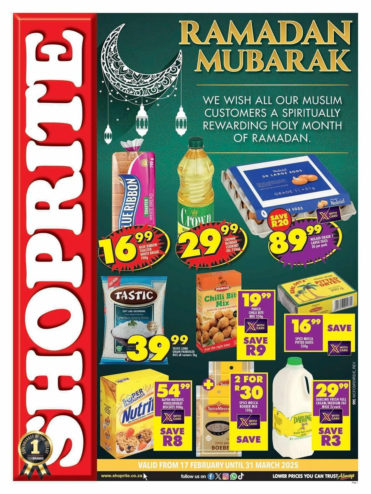 Shoprite catalogue from 17 February to 31 March 2025 - Catalogue Page 1