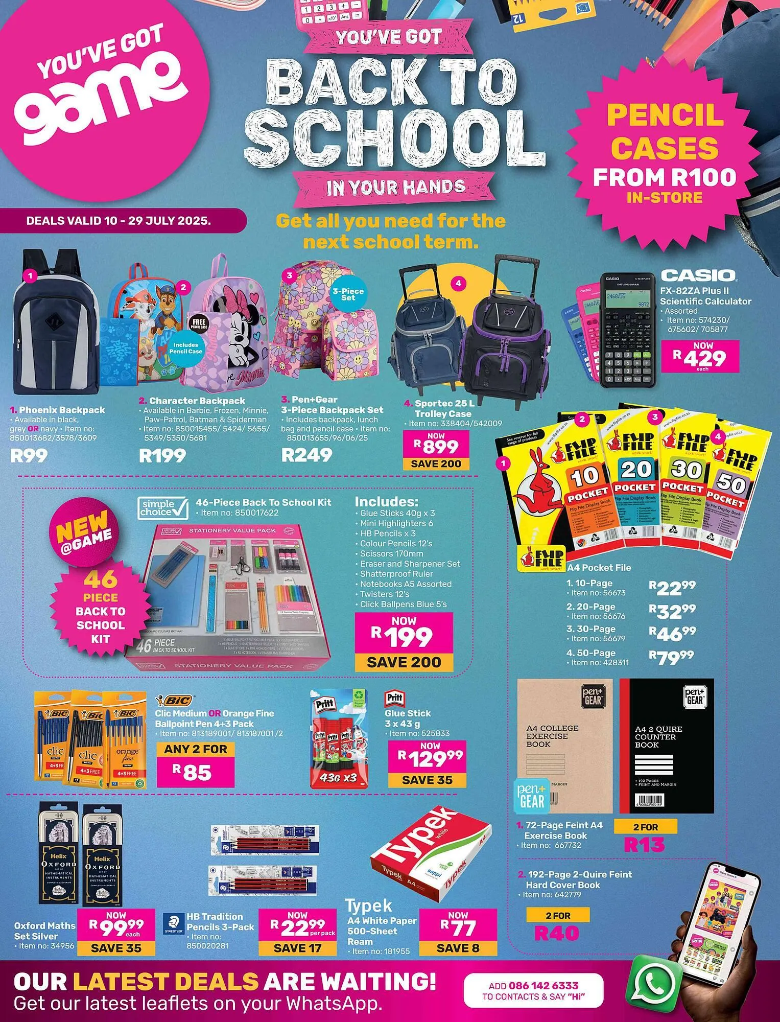 Game catalogue from 10 July to 29 July 2025 - Catalogue Page 1