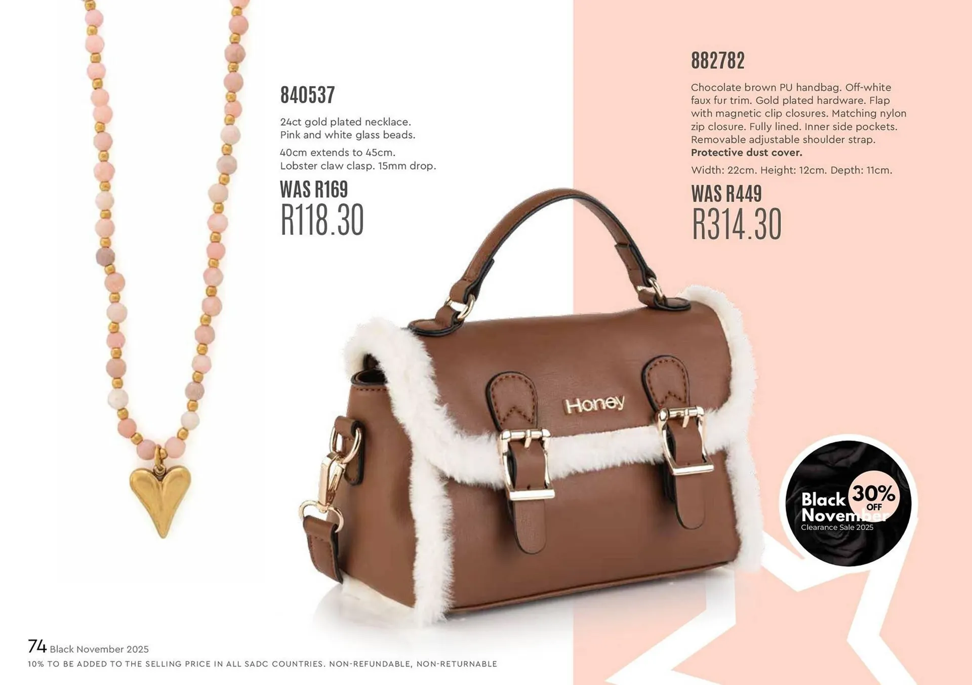 Honey Fashion Accessories catalogue from 4 November to 10 November 2025 - Catalogue Page 76