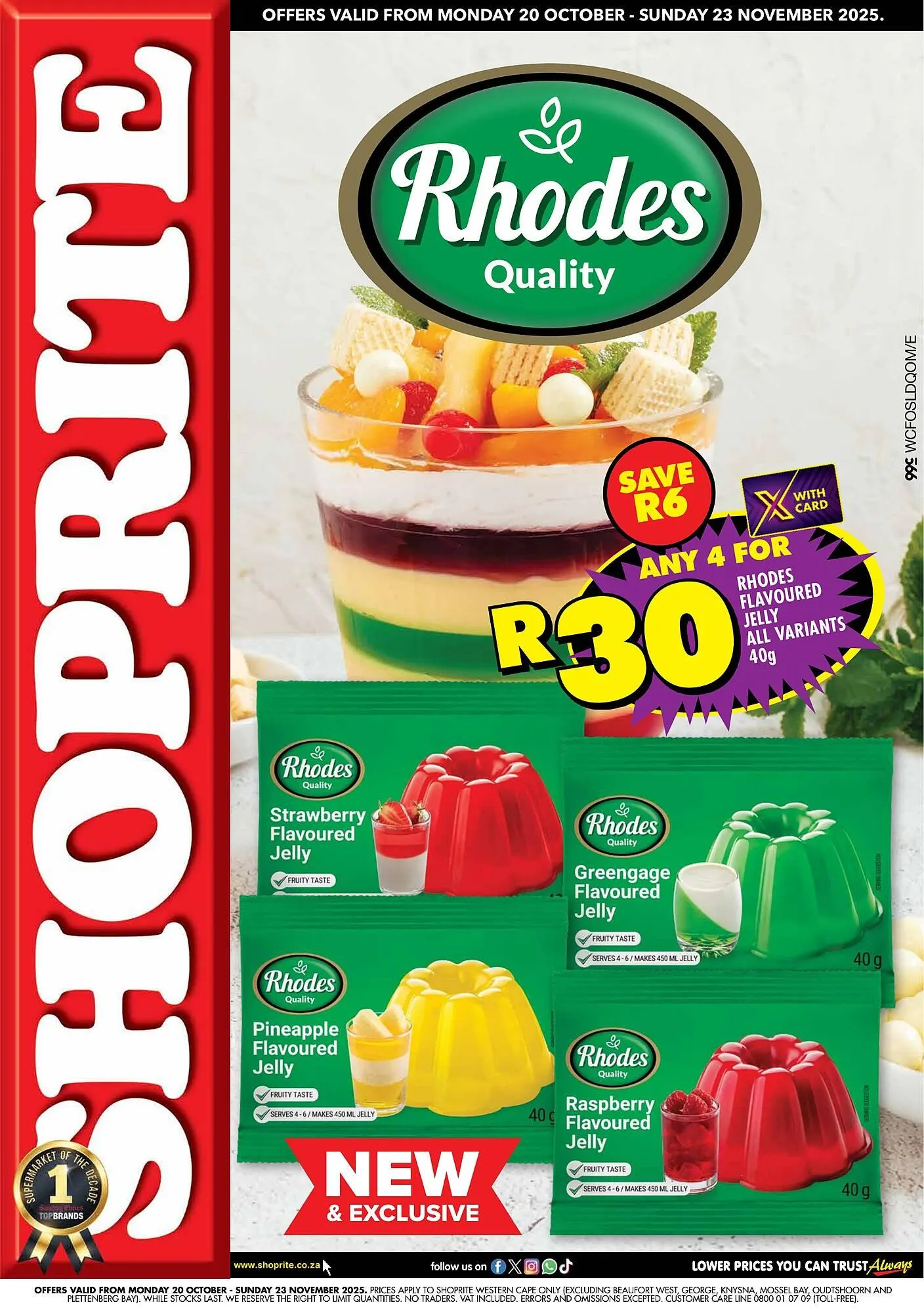 Shoprite catalogue from 20 October to 23 November 2025 - Catalogue Page 1