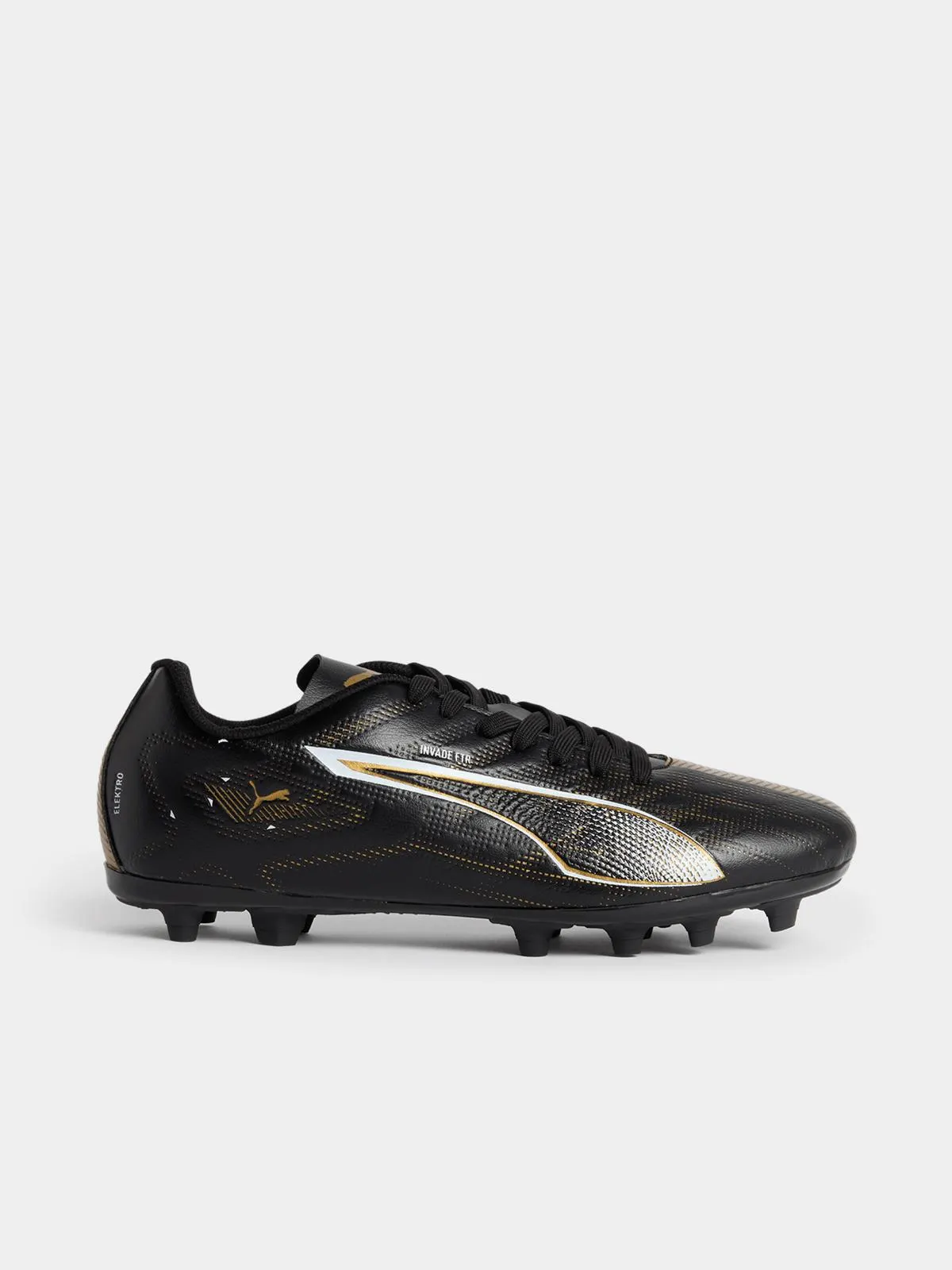 Junior Puma Invade Black/Gold Boots
