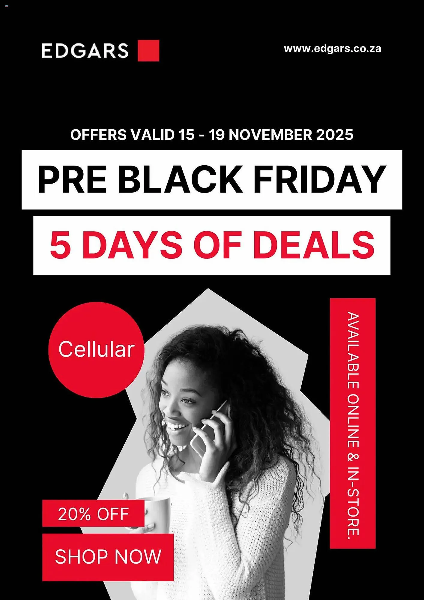 Edgars catalogue from 15 November to 19 November 2025 - Catalogue Page 1