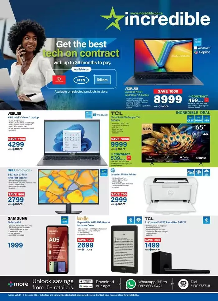 Get the best tech on contract from 1 October to 6 October 2024 - Catalogue Page 1